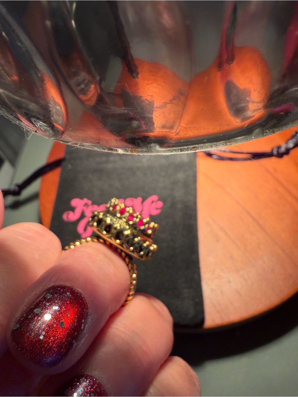 NEW Feed Me Gems Pink Queen Ring - Size 7 - Picture 6 of 11